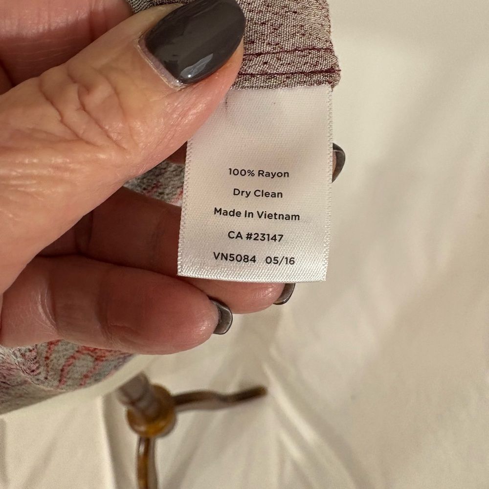 NWOT Talbots Brown/Orange Plaid Long Sleeve Top - Picture 6 of 6